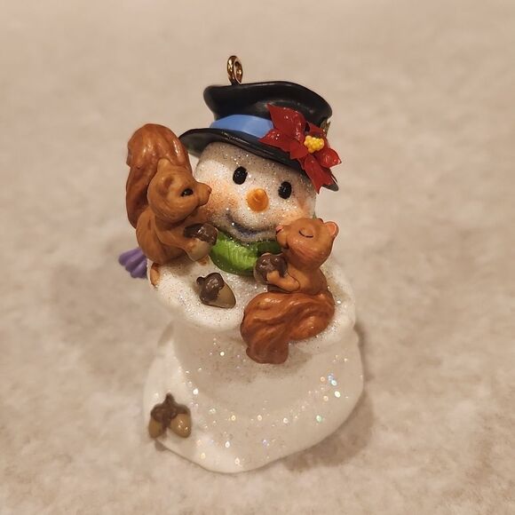 Snowman Squirrels Christmas Ornament - Picture 1 of 5